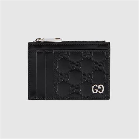 gucci card case m|Gucci signature card case.